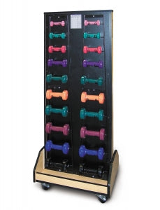 Hausmann Combo Weight / Dumbbell Mobile Racks - RACK, MOBILE, DUMBELL / WEIGHT, PEGBOARD- - 5565