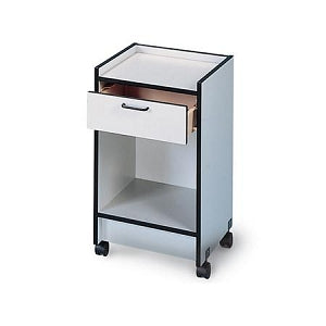 Hausmann One Drawer Mobile Cabinet - One Drawer Mobile Cabinet with 2.5" Swivel Nylon Casters, 18.5" x 18.5", Folkstone - 9029-8-927