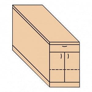 Hausmann Proteam Modular Taping Stations - Storage Module for Taping Station, 24" x 42" x 32" - A9513