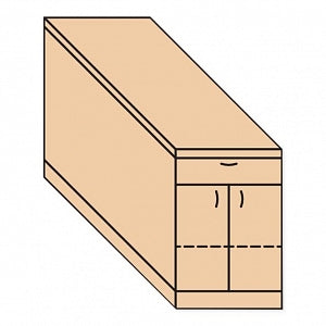 Hausmann Proteam Modular Taping Stations - Storage Module for Taping Station, 24" x 42" x 38" - A9516