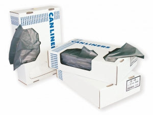 Heritage Bag Linear Low-Density Can Liners - Linear Low-Density Can Liner, Gray, 1.1 mil, 56 gal., 43" x 47" - H8647SG