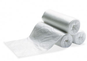 Heritage Bag Clear Trash Can Liners - Linear Low-Density Can Liner, Clear, 1 mil, Waste Liner, 46" x 40" - W8046HC