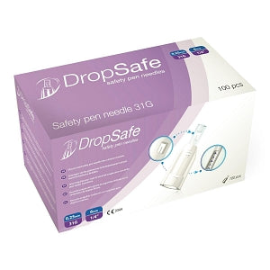 HTL Strefa DropSafe Safety Pen Needles - 31G x 6 mm DropSafe Safety Pen Needle - 8162