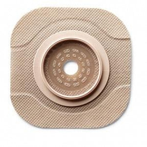 Hollister New Image Flat CeraPlus Skin Barrier - New Image CeraPlus Skin Barrier with Tape Border, Flat, 2.75" (70 mm) Flange, Cut-to-Fit Opening up to 2.25" (57 mm) - 11204