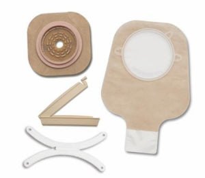 Hollister New Image Nonsterile Drainable Ostomy Kits - New Image 2-Piece Drainable Pouch Kit with Clamp Closure, Nonsterile, 1.75" Flange, Cut-to-Fit up to 1.25" - 19102