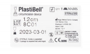 Briggs Healthcare PlastiBell Circumcision Device - PlastiBell Circumcision Device, 1.2 cm - 9232