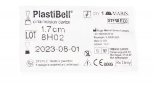 Briggs Healthcare PlastiBell Circumcision Device - PlastiBell Circumcision Device, 1.7 cm - 9237