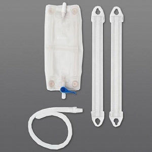 Hollister Urinary Leg Bag Combination Packs - Urinary Leg Bag Kit with Extension Tubing and Strap, Size M, 18 oz. - 9348