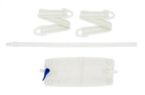 Hollister Vented Urinary Leg Bag Combination Pack - Urinary Leg Bag Kit with Tubing, Strap and Valve, Vented, Size M, 18 oz. - 9645