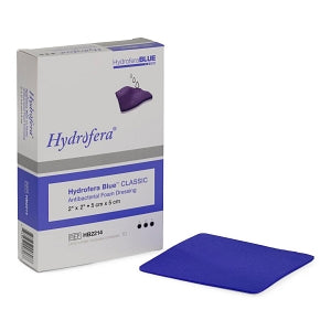 Hydrofera Hydrofera Blue Classic Foam Dressings - Hydrofera Blue Classic Foam Dressing, 2" x 2" - HB2214