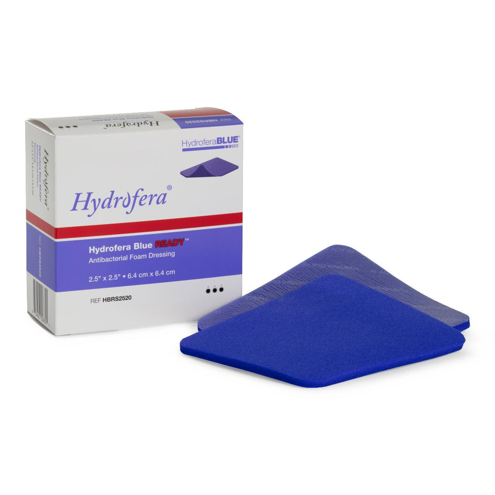 Hydrofera Hydrofera Blue Ready Foam Dressings - DRESSING, HYDROFERA BLUE, READY, 4"X4" - HBRB4040