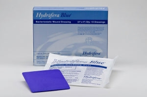 Hydrofera Hydrofera Blue Classic Foam Dressings - Hydrofera Blue Classic Foam Dressing with Moisture-Retentive Film, 4" x 4" - HBRF4414