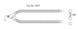 Teleflex Medical Straight Adult Conventional Vent Circuits - Straight Vent Circuit with Straight Connector, 72' Tubing - 1607