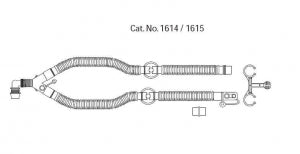 Teleflex Medical Adult Ventilator Circuits (Non-Heated) - Ventilator Circuit with In-Line Water Trap, 60" - 1615