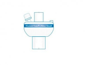 Teleflex Medical HUMID-VENT HME and Filters - Heat and Moisture Exchanger with Filter, Straight, Small - 19502