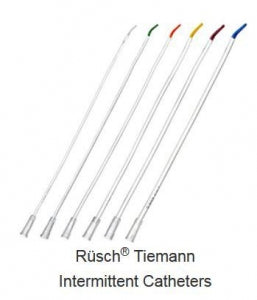 Teleflex Medical Rusch Siliconized Tiemann Catheters - Tiemann Intermittent Catheter, Siliconized PVC, Fr 24 - 221800240