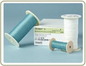 Teleflex Medical Tevdek-Sutures - Tevdek Braided Suture, 2 CE-75 2N 3, Green - 7-517