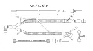 Teleflex Medical Heated Wire Circuits - Dual-Heated Vent Circuit, Pediatric - 780-24