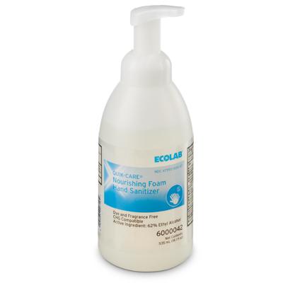 Quik-Care Nourishing Foam Hand Sanitizer by Ecolab / Microtek