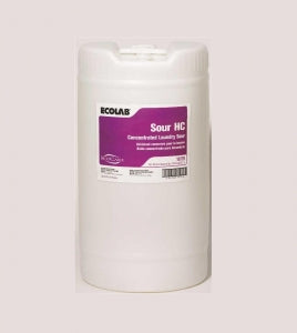 Ecolab Eco-Care Sour HC Detergent - Laundry Detergent, Eco-Care Sour, 15 gal. - 6116179