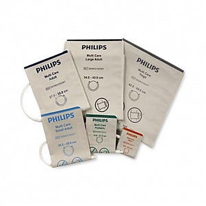 Philips Disposable Noninvasive Blood Pressure Cuffs - Multi Care Blood Pressure Cuff, Small Adult, Light Blue - 989803183331