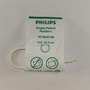 Philips Single Patient Soft Disposable Cuffs - Soft Disposable Cuff, Single Hose, Pediatric, Green - 989803148011