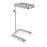 Hand-Operated Stainless Steel Mayo Stand With Standard-Size Tray - Tray size: 19.125"L x 13.75"W