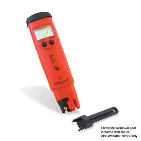 Handheld pH Meter Waterproof pH Meter with 0.01 Resolution