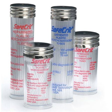 SafeCrit Tubes 75mm Sodium Heparin