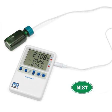 Traceable Hi-Accuracy 0.01° Thermometer 2 Bottle Probes