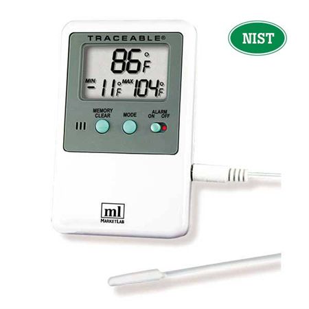 Hi-Lo Alarm Thermometer With Probe Only