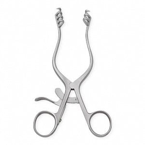 Centurion Centurion Weitlaner Retractors - 6-1/2" (16.5 cm) Sterile Centurion Weitlaner Retractor with Sharp 3 x 4 Prongs, Premium Satin Grade, Single Use - I68395