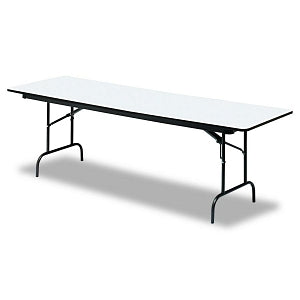 Iceberg Enterprises Premium Wood Laminate Folding Tables - Premium Wood Laminate Folding Table, Rectangular, Gray / Charcoal, 96"w x 30"d x 29"h - 55237