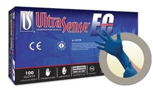 Ansell Healthcare Ultra Sense EC Nitrile Exam Gloves - Powder-Free Nitrile Exam Gloves with Extended Cuff, Size S - USE-880-S