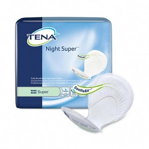 essity TENA Night Super Pads - TENA Night Super Pad, Heavy / Very Heavy Incontinence Protection, Green - 62718