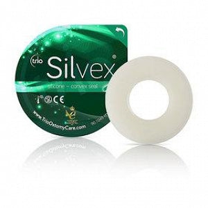 Trio Ostomy Care Silvex Silicone Ostomy Seals - Ostomy Seal, Convex, 20 mm to 30 mm Stoma, Silicone - TR 1020CX