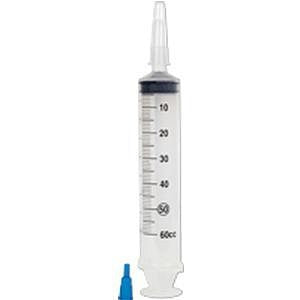 ReliaMed Flat Top Catheter Tip Irrigation Syringe - Flat Top Catheter Irrigation Syringe with Tip Protector, 60 mL - ZR60CCFT