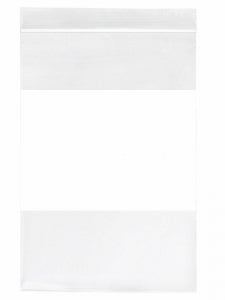 Interplast Minigrip Reclosable White Specimen Bags - 6X9, 2ML RELOC-ZIPPIT, ECONOMY WHITE BLOCK - MGZ2W0609