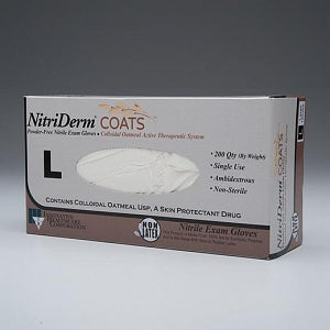 Innovative Healthcare NitriDerm COATS Nonsterile Exam Gloves - Nitrile Exam Gloves, Powder-Free, Nonsterile, Size S - 125102