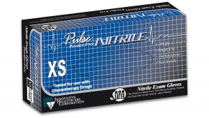 Innovative Healthcare Pulse LOGIC Nitrile Exam Gloves - Nonsterile Powder-Free Nitrile Exam Gloves, Size XS - 173050