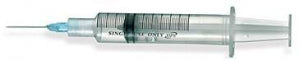 Duopross Meditech Retractable Safety Syringes - Retractable Safety Syringe, 1mL, 25G x 1" Needle - 1093228