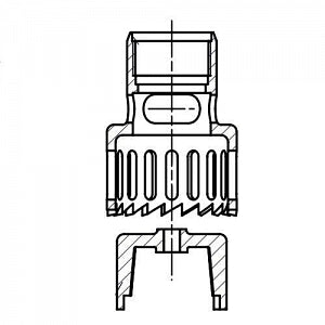 IKA Sawtooth Dispersing Element - DISPERSING ELMNT, S50 N-G 45G ST, SAWTOOTH - 8039500