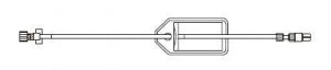 BD Specialty Extension Sets with Filter - 17" Standard-Bore IV Extension Set with 4 mL Priming Volume, 1.2-micron Filter and Spin Male Luer Lock - 10012866