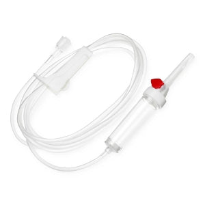 BD Secondary IV Administration Sets - Vented / Nonvented Secondary IV Administration Set with Spin Male Luer Lock with Hanger, 20-Drop, 36", 12 mL Priming Volume, Non-DEHP - 11448964