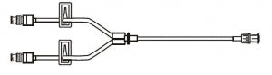 BD Specialty Low-Pressure Extension Sets - Pressure-Rated Small Bore IV Extension Set with 2 SmartSite Needle-Free Connectors, 2 Slide Clamps, Spin Male Luer Lock, 9.5", 0.4 mL Priming Volume, Non-DEHP - 20019E