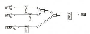 BD IV Extension Sets - Trifuse 8" Small-Bore IV Extension Set with 0.7 mL Priming Volume, Removable SmartSite Needle-Free Connector, 4 Slide Clamps, 2 Female Luers and Spin Male Luer Lock - 20338E