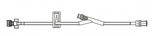 BD Extension Sets - 8" Standard-Bore IV Extension Set with 1 mL Priming Volume, Slide Clamp, SmartSite Needle-Free Valve and Spin Male Luer Lock - 30204E