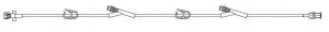 BD Extension Sets - 40" Standard-Bore IV Extension Set with 5 mL Priming Volume, 2 Pinch Clamps, 2 SmartSite Needle-Free Valves and Spin Male Luer Lock - 30262E