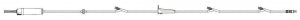 BD Primary Gravity IV Administration Sets - IV Gravity Set with Check Valve, Roller Clamps, 3 SmartSite Needle-Free Valves 4", 22" and 81" from 2-Piece Male Luer Lock, 104", 15 mL Priming Volume, 10-Drop, Non-DEHP - 41134E