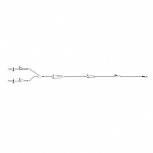 BD Gravity Sets (Filters) - Nonvented 15-Drop 104" IV Gravity Set with 30 mL Priming Volume, 180-micron Filter, 3 Roller Clamps, SmartSite Needle-Free Valve and 2-Piece Male Luer Lock - 42081E